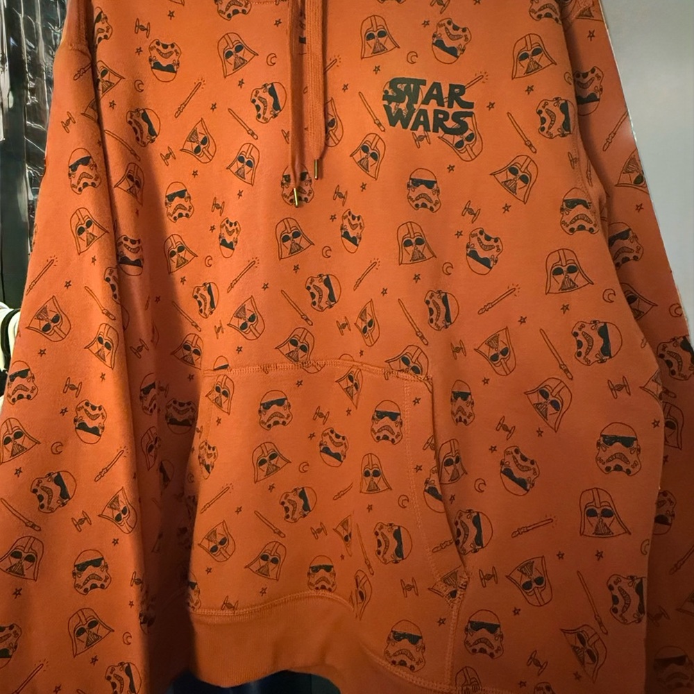 Amazon Essentials Orange Star Wars Hoodie